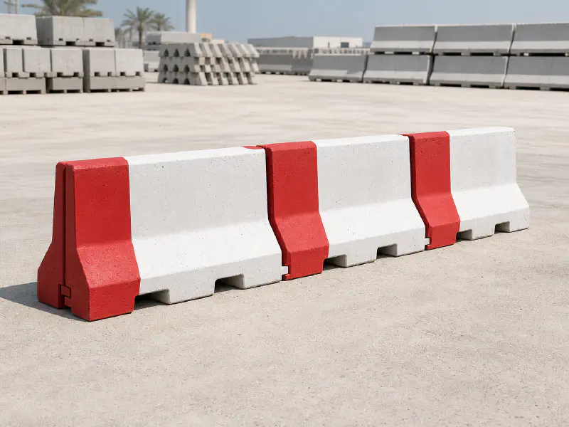 Road Barriers & Jersey Barriers provide strong and reliable safety solutions for roads, highways, construction sites, and traffic control areas. Made from durable precast concrete, they help separate traffic lanes, improve road safety, and protect workers and drivers.
